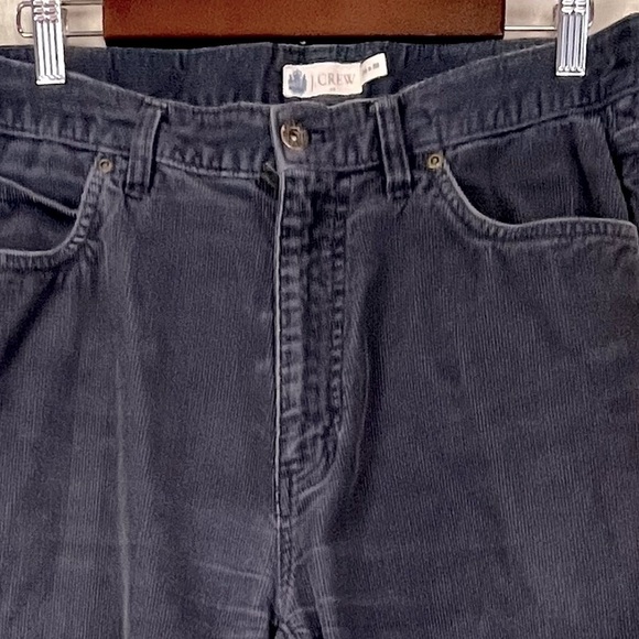 Vintage Mens J. CREW Corduroy Pants Classic 34 x 32 Gray 5 Pocket - Picture 9 of 13